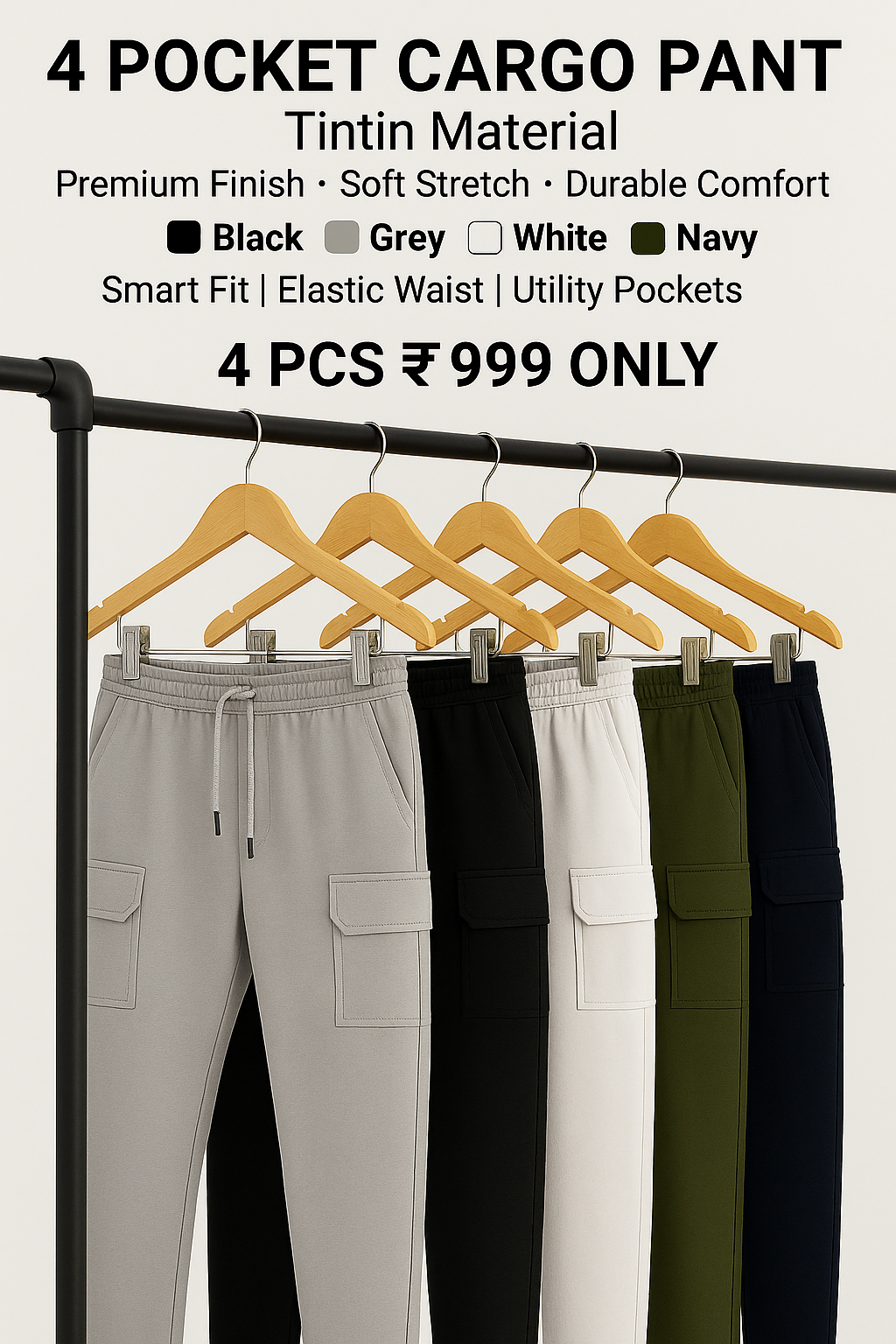 4 cargo pant 999 only