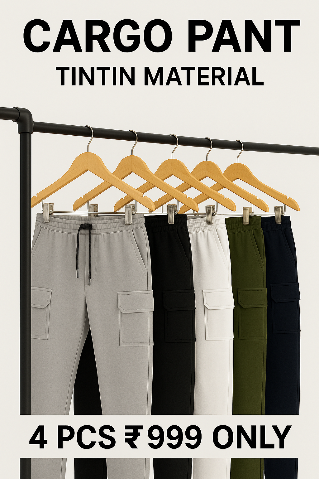 4 cargo pant 999 only