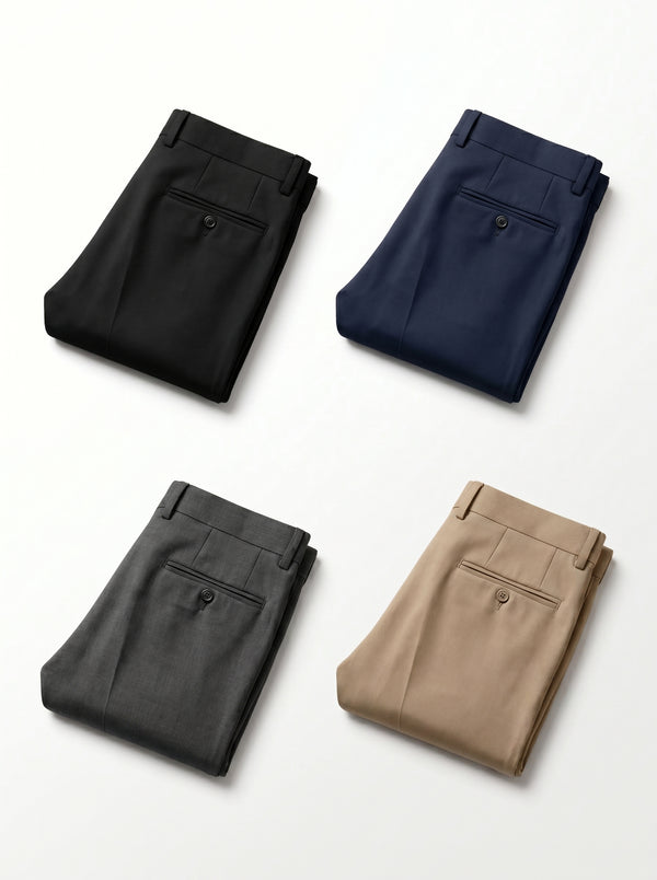 4 Formal Lycra Pant Combo