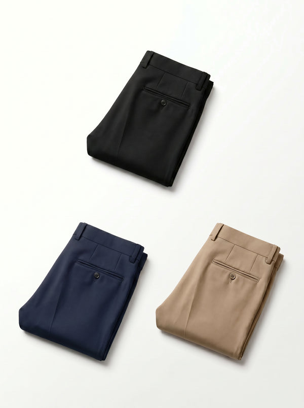 3 Formal Lycra Pant Combo